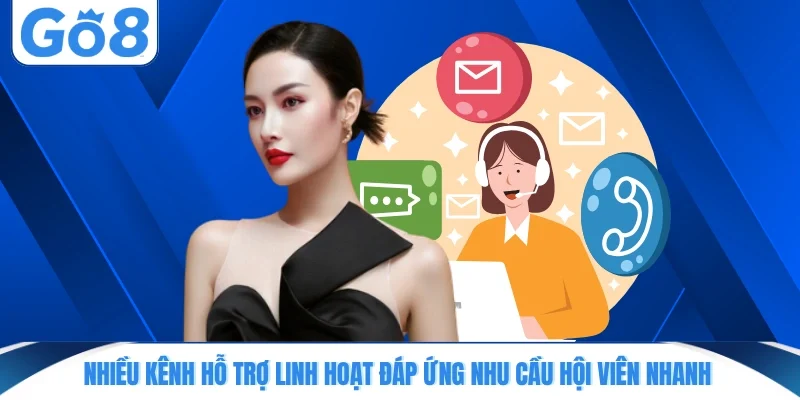 Nhiều kênh hỗ trợ linh hoạt đáp ứng nhu cầu hội viên nhanh