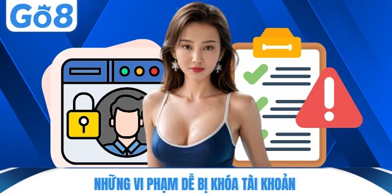 Những vi phạm dễ bị khóa tài khoản
